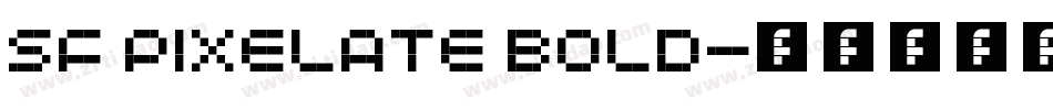 SF Pixelate Bold字体转换